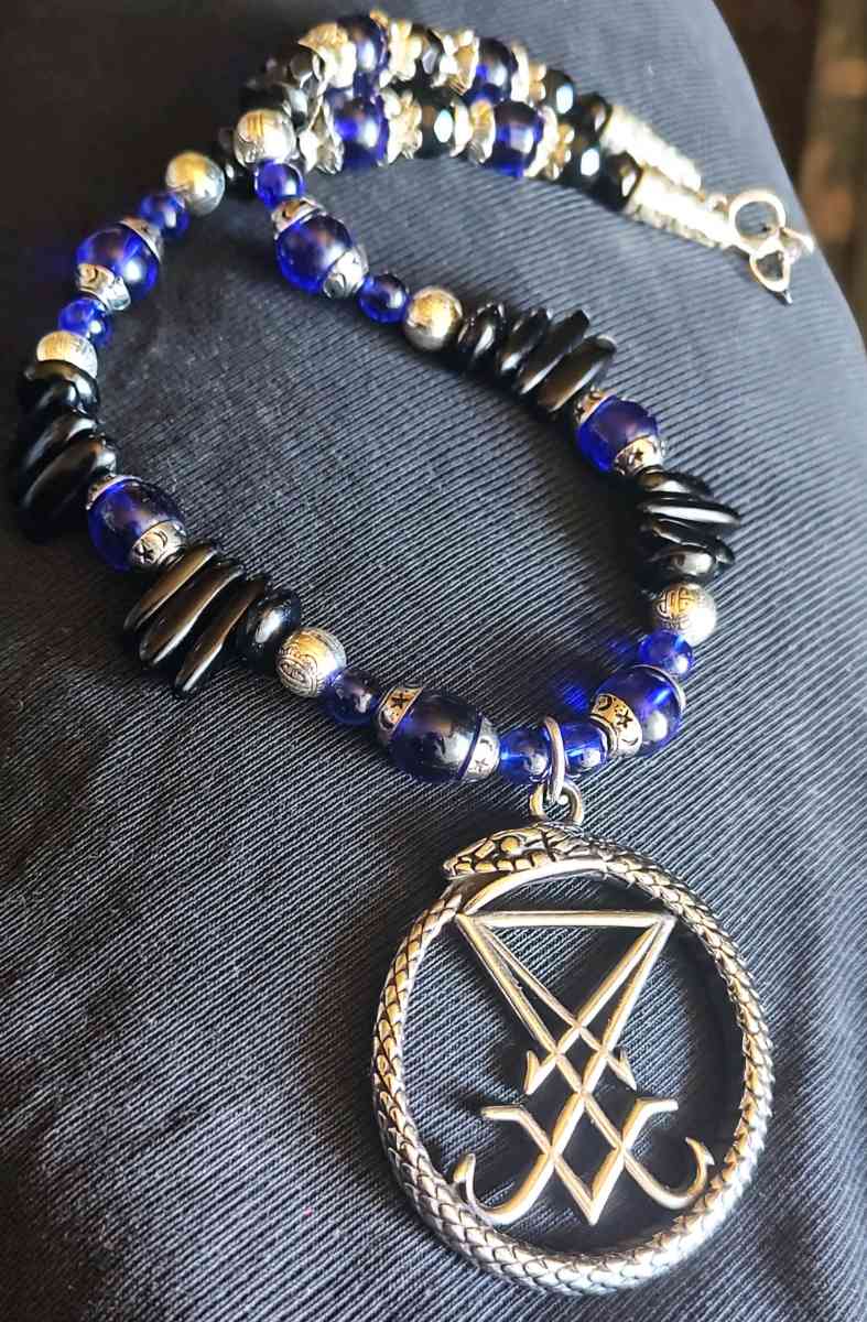Handmade Lucifer Sigil serpent necklace - Alturas, California - FleaMarketBay