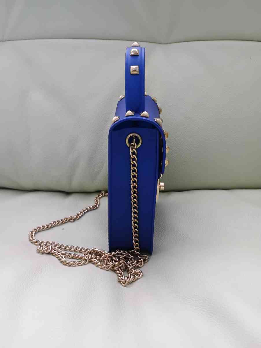 Le Mie Blue Womens Jelly Gold Stud Tone Gold Tone Chain Stra - Frostproof, Florida - FleaMarketBay