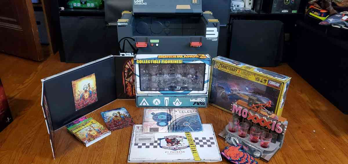 borderlands 3 collectors edition with mad moxxi shot glasses - Waukegan, Illinois