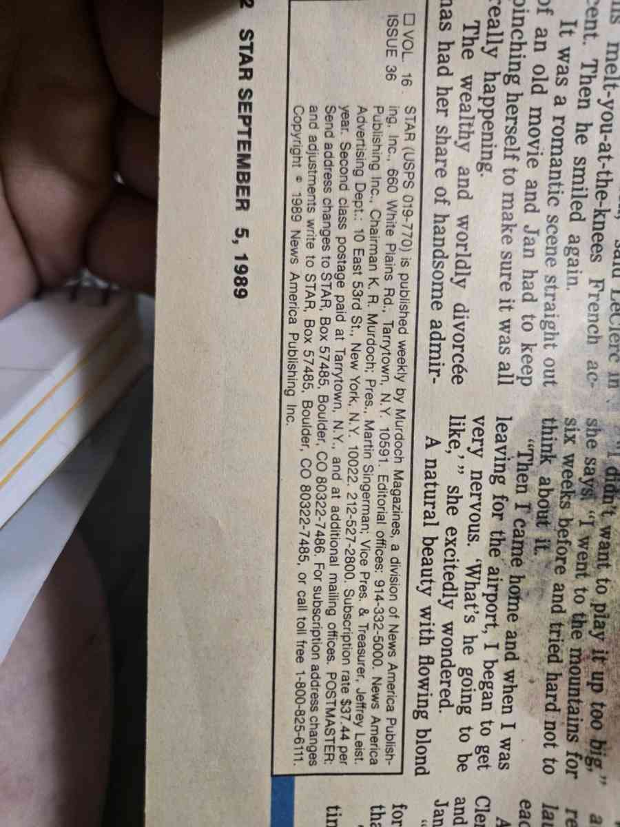 Star Magazine September 5th  1989 Featuring Lucille Ball - Crittenden, Kentucky - FleaMarketBay