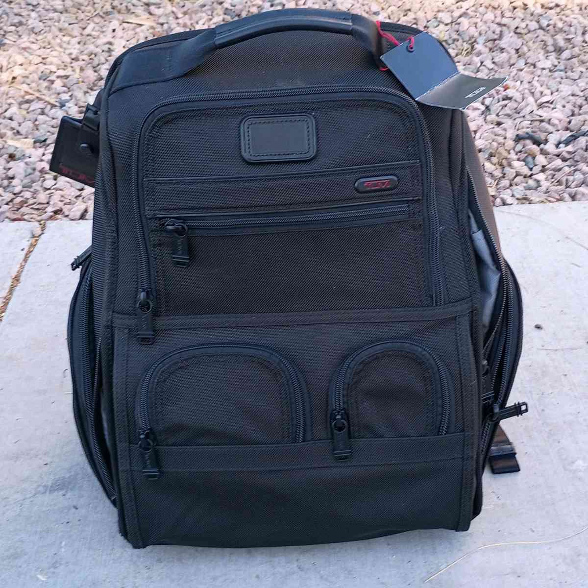 TUMI Alpha 3 Black Compact Laptop Brief Pack - Phoenix, Arizona - FleaMarketBay