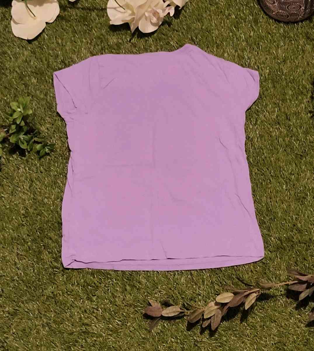 Girls Purple Be Kind Tee with Animal Print - Baltimore, Maryland - FleaMarketBay