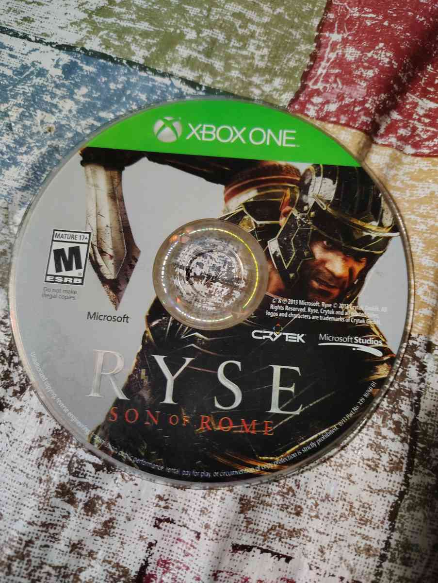 RYSE Son of Rome Day One 2013 Xbox One perfect disc small fl - Scottsburg, Indiana - FleaMarketBay