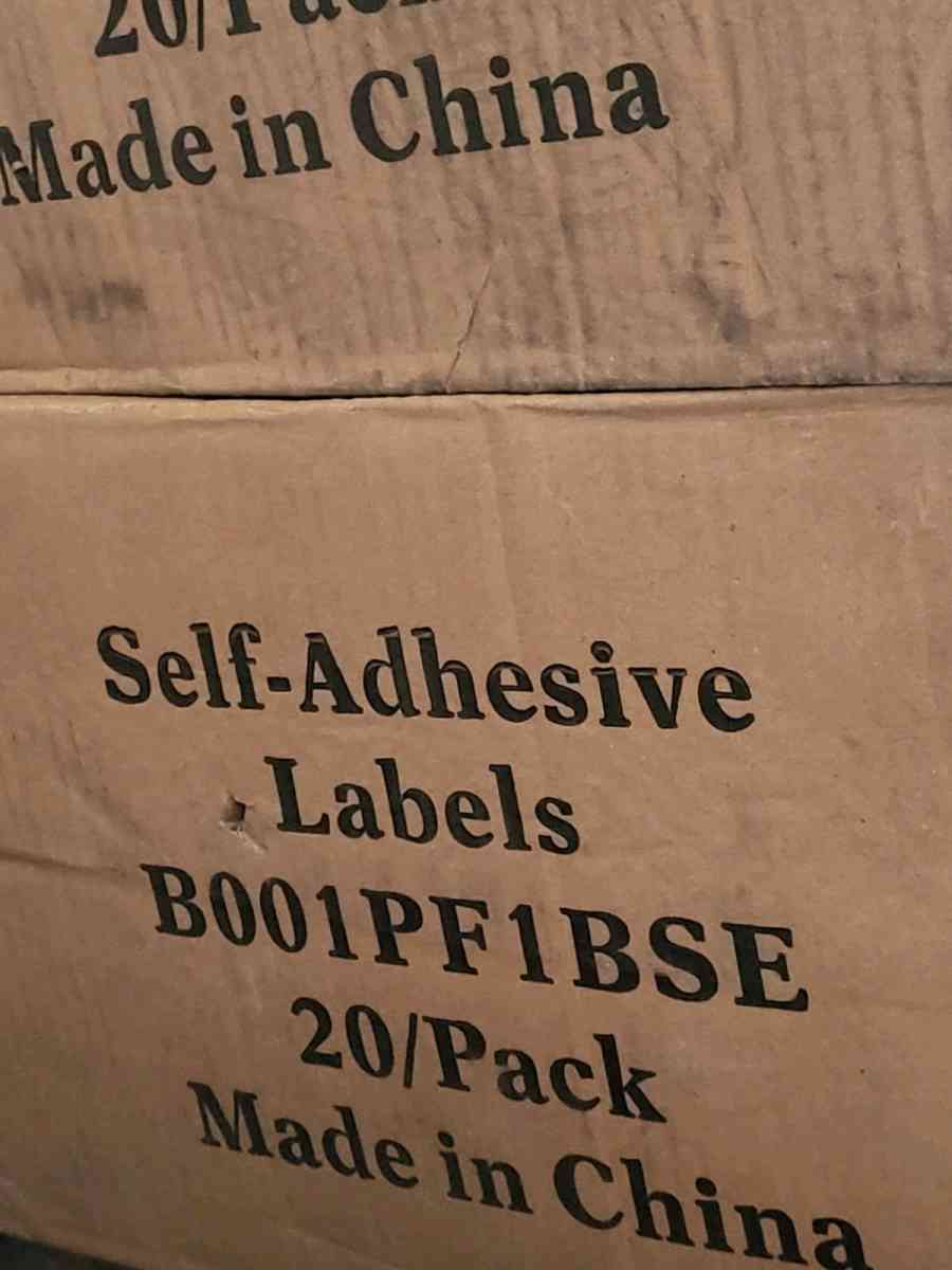 7 BOXES OF SELF ADHESIVE LABELS BOO1PF1BSE - Vacaville, California - FleaMarketBay