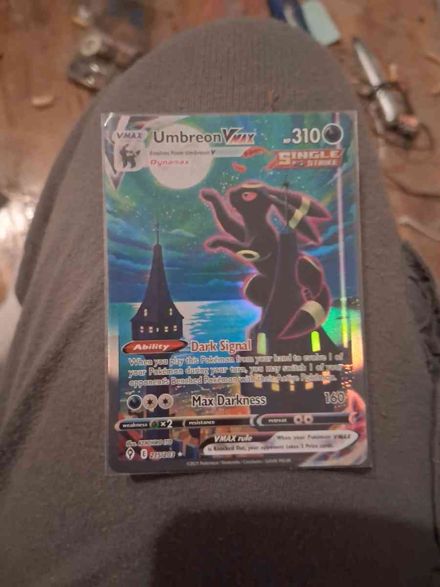 Umbreon vmax alt art secret rare holo - Greenville, Ohio - FleaMarketBay