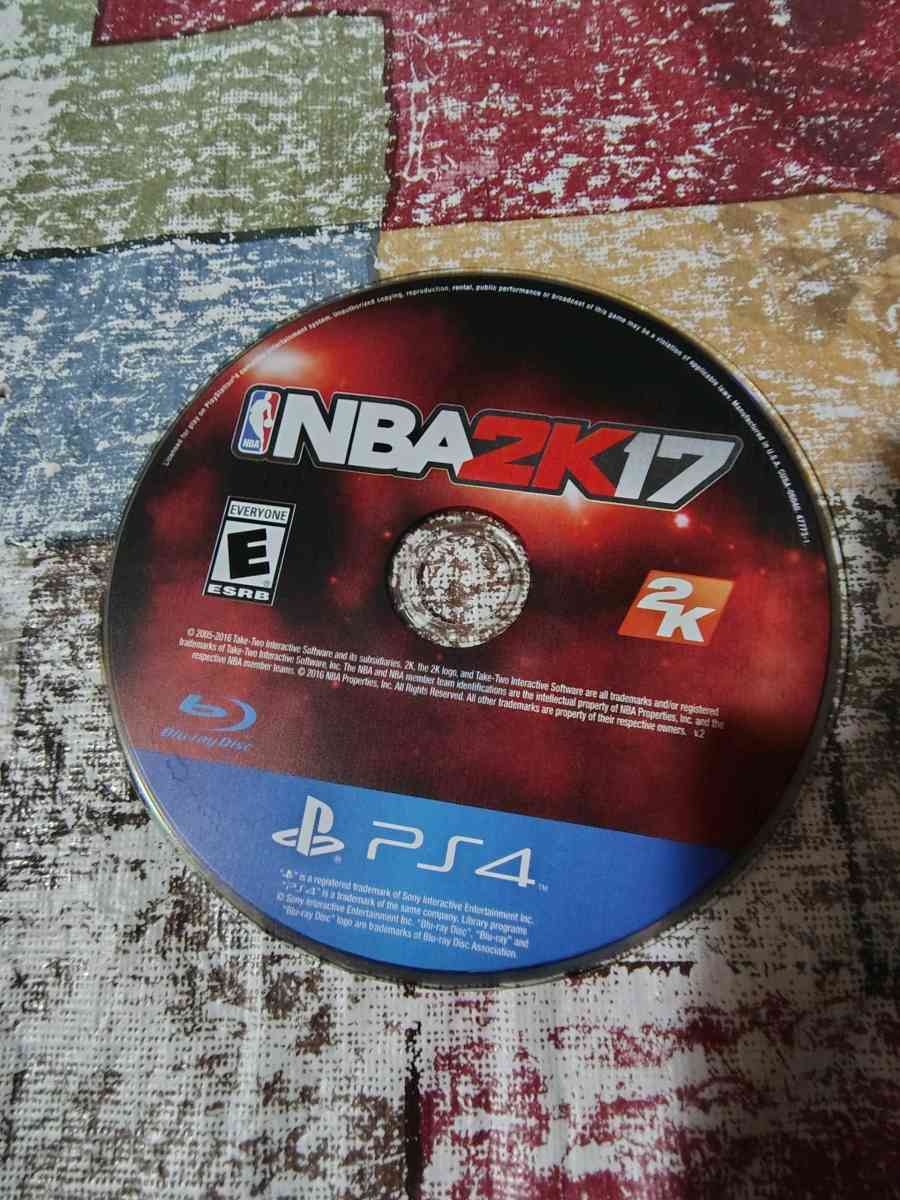 NBA 2k17 PS4 Disk and case like new Paul George smoke free h - Scottsburg, Indiana - FleaMarketBay