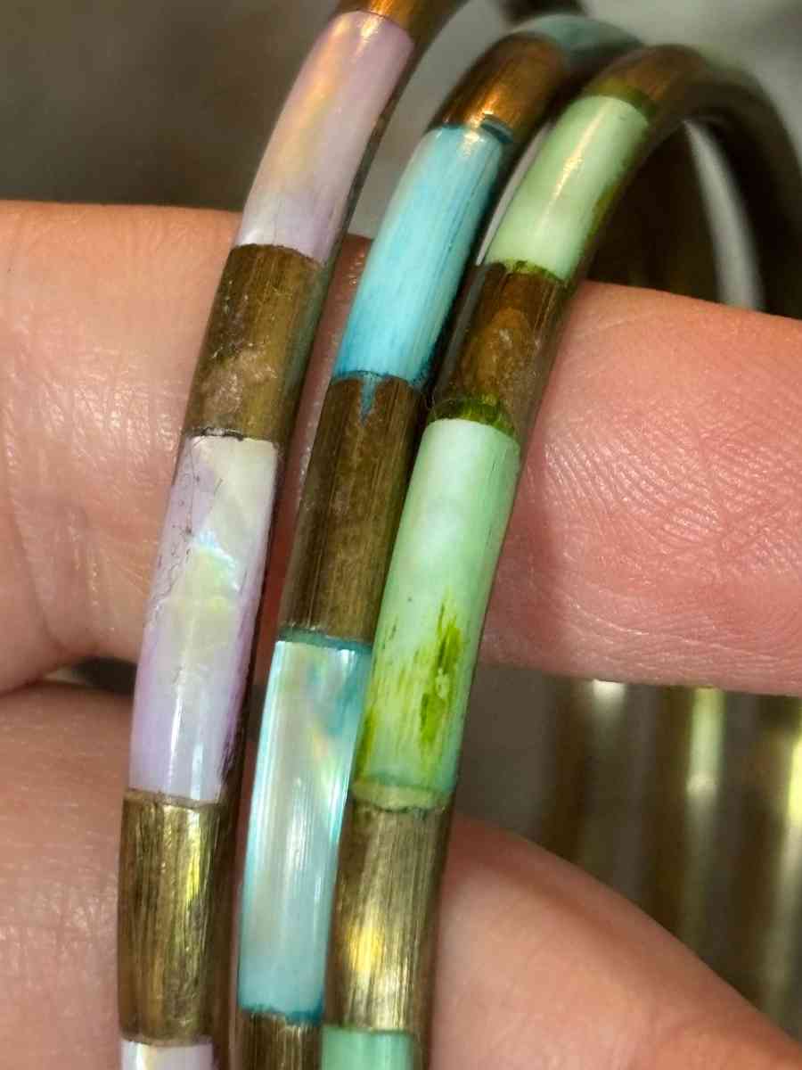 Vintage Brass Bangles - Manitou Beach, Michigan - FleaMarketBay