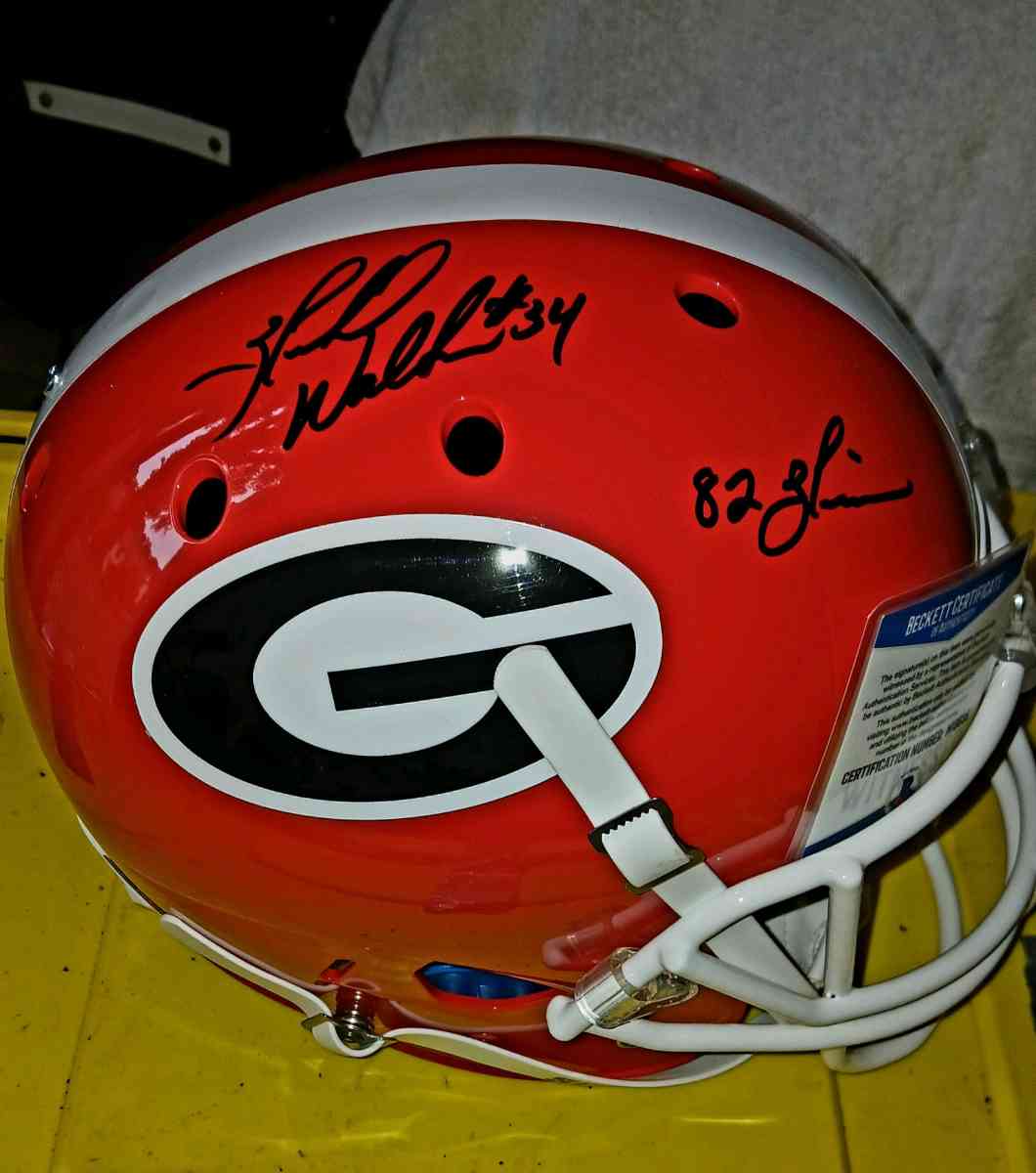 georgia bulldog signed herschel helmetwalker - Cartersville, Georgia - FleaMarketBay
