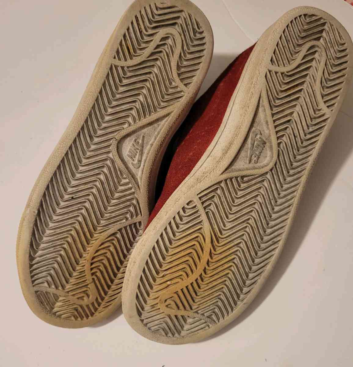 Size5Y Niki red seude sneakers - Jacksonville, Florida - FleaMarketBay