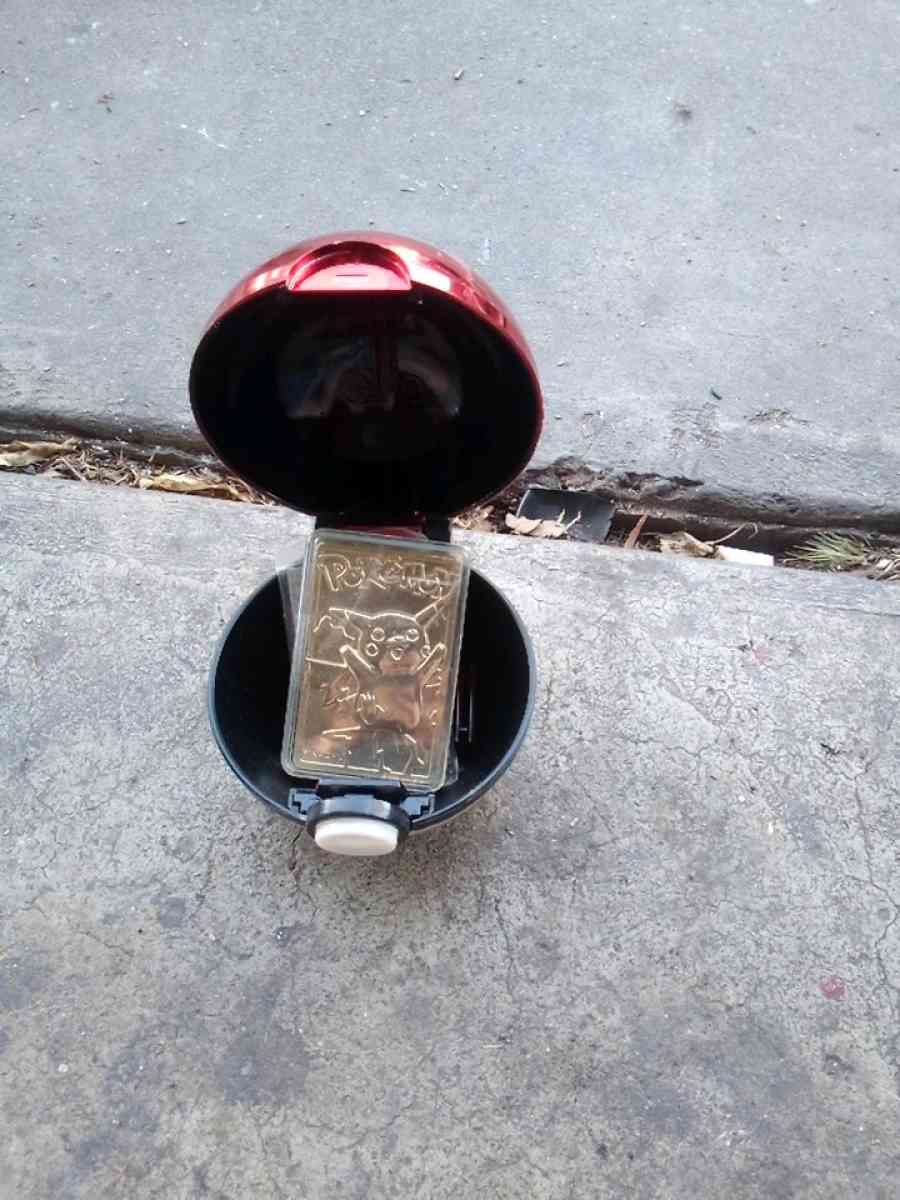 Pikachu Gold Plated trading card - Sacramento, California - FleaMarketBay