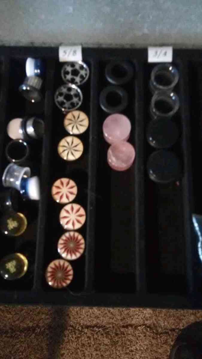 ear gauges from start to 1 - Hagerstown, Maryland - FleaMarketBay