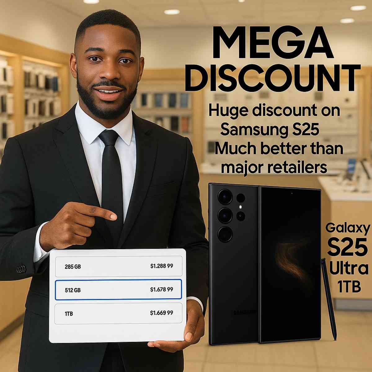 New Samsung S 25 1 TB phone - Elmont, New York - FleaMarketBay