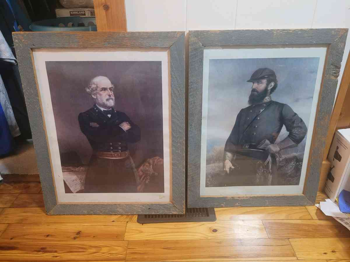 framed prints of Robert E Lee and Stonewall Jackson - Fort Mill, South Carolina