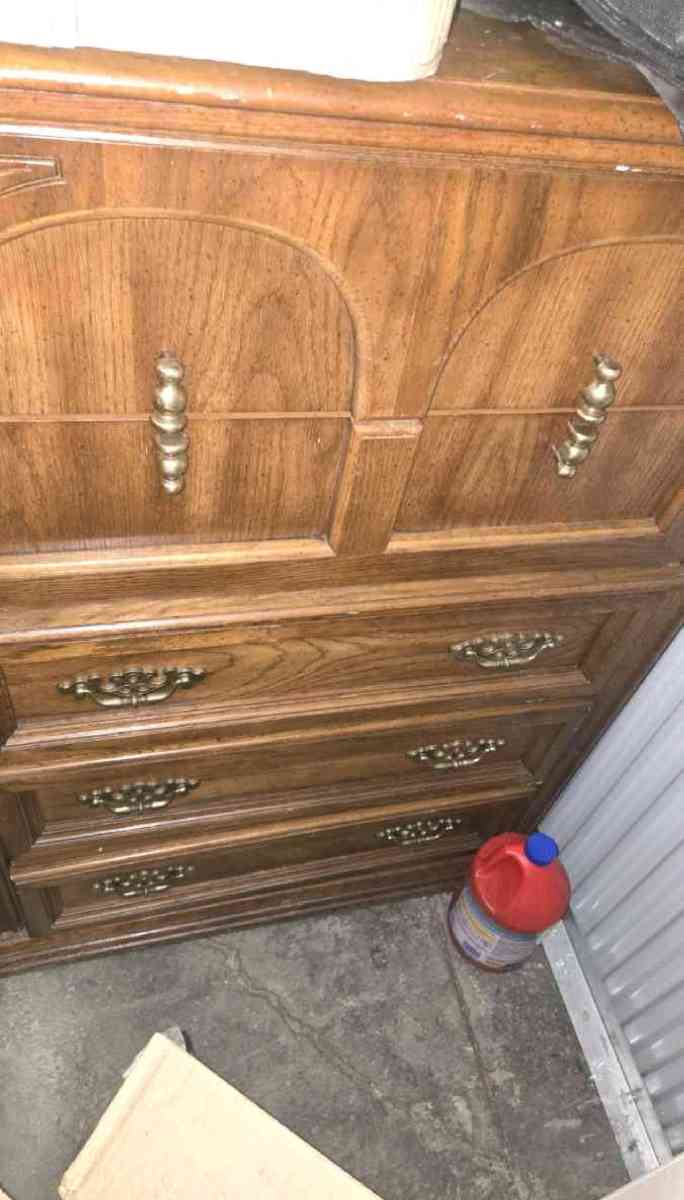 SOLID WOOD TALL DRESSER  HEAVY CLEAN READY TO GO - New York, New York - FleaMarketBay