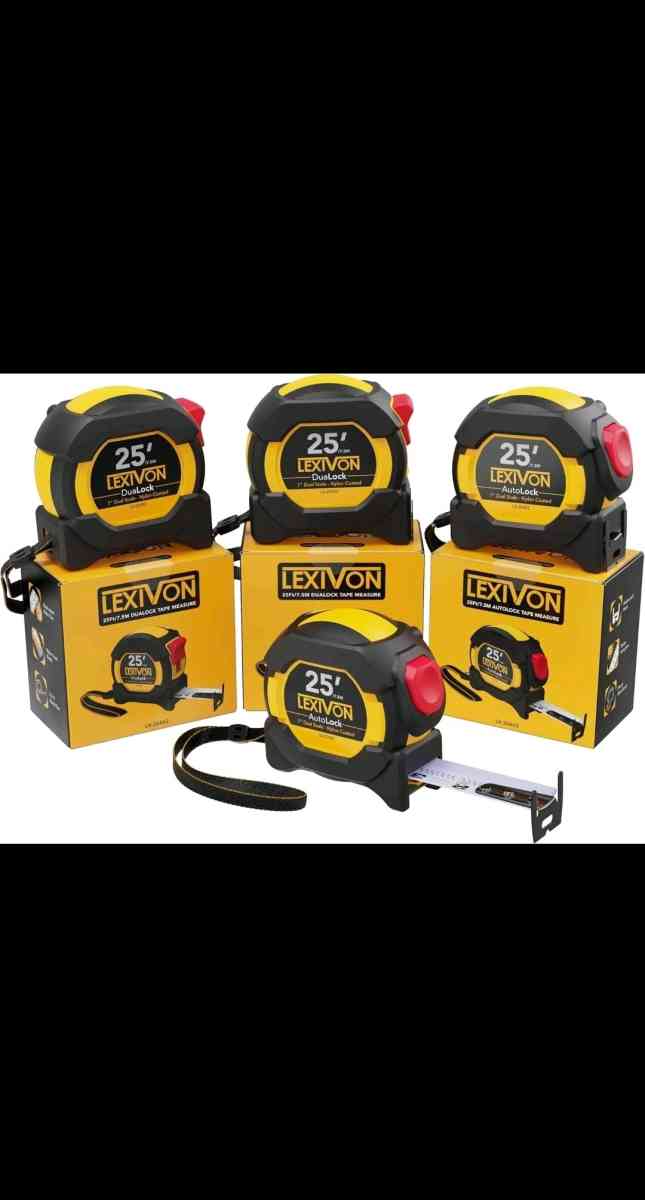 4Pack LX 204 25Ft75M Tape MeasureDualock Autolock1Inch Wide - Brooklyn, New York