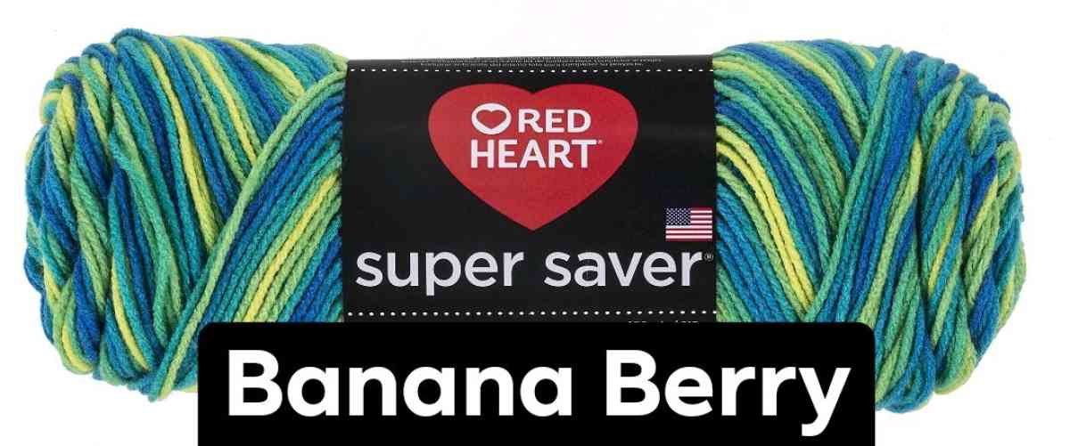 Banana Berry Red Heart Super Saver Yarn