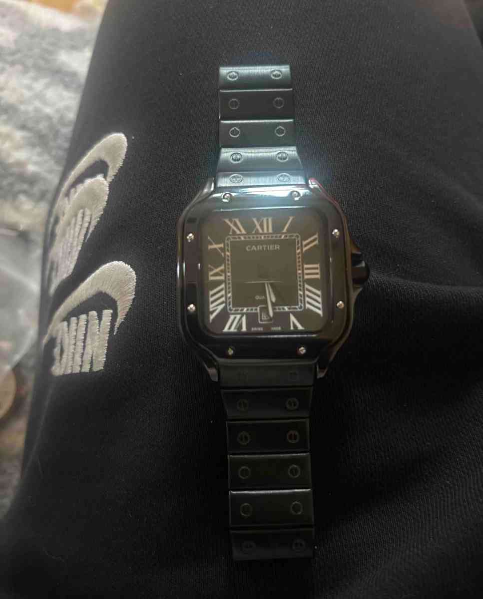 Cartier Santos de Cartier Mens Wristwatch Steel Silver With - Cleveland, Ohio - FleaMarketBay