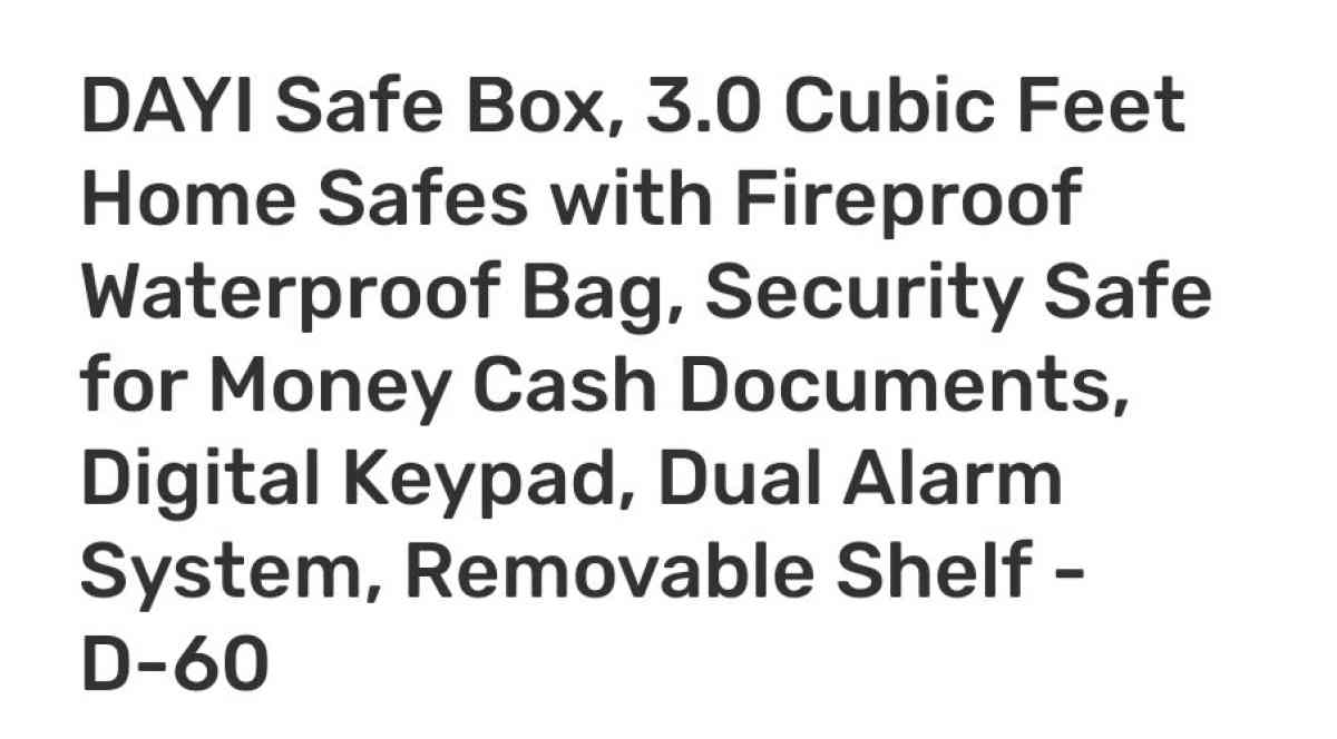 3 cubic feet home safe - Henderson, Nevada - FleaMarketBay