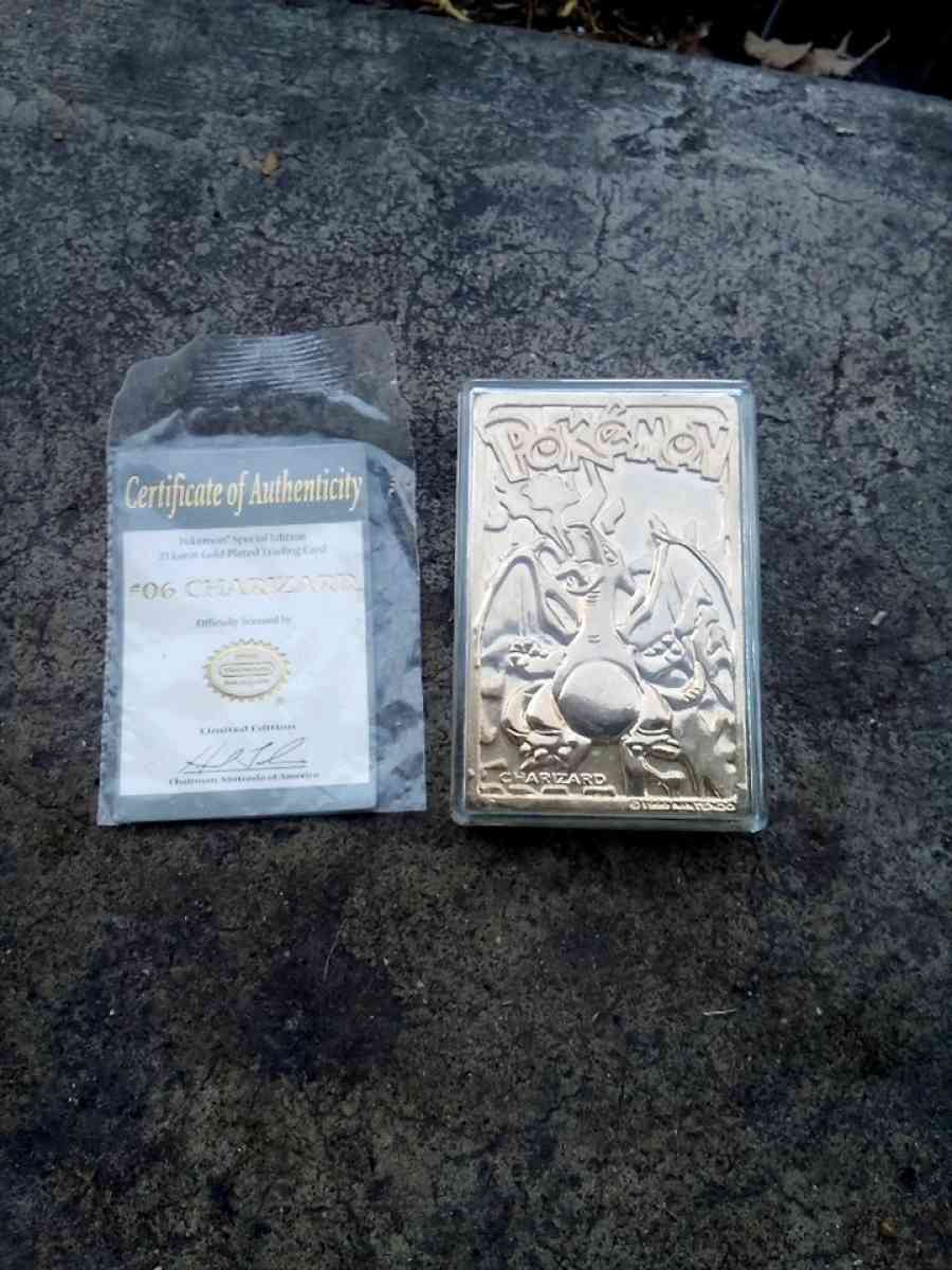 Charizard Gold Plated trading card - Sacramento, California - FleaMarketBay