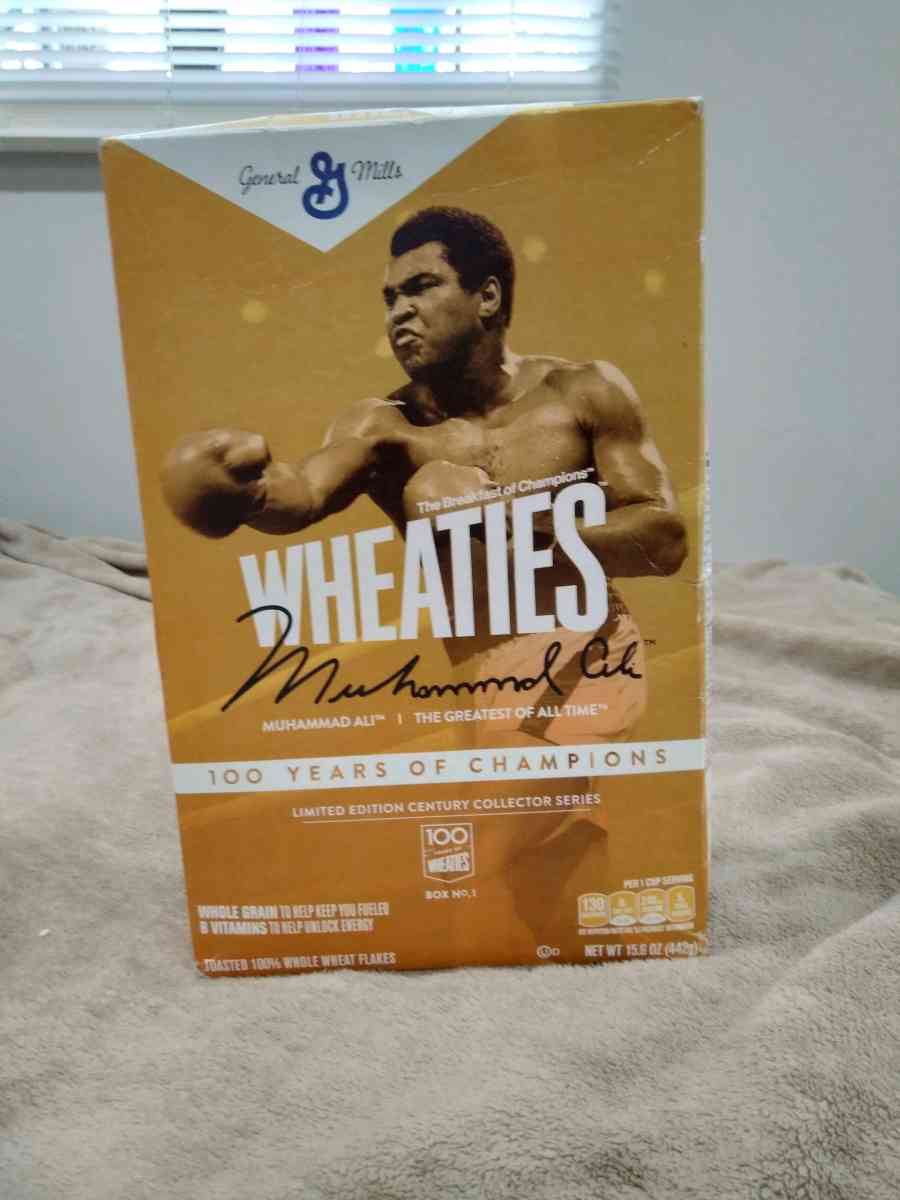 Muhammad Ail On Wheaties Cereal Box