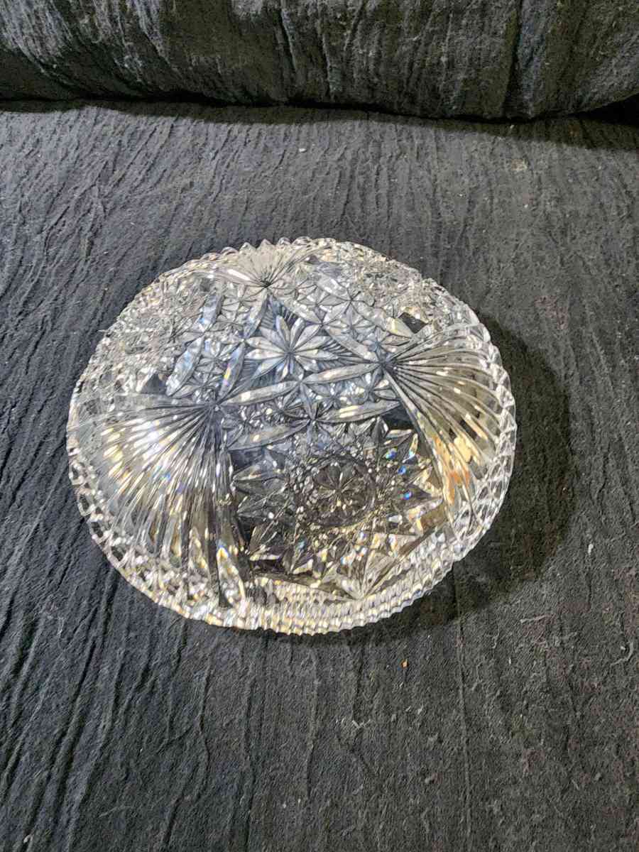 Small cut glass serving dish - Knoxville, Tennessee - FleaMarketBay