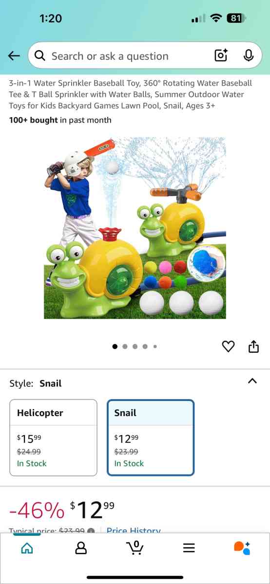 sprinkler baseball - Painesville, Ohio - FleaMarketBay