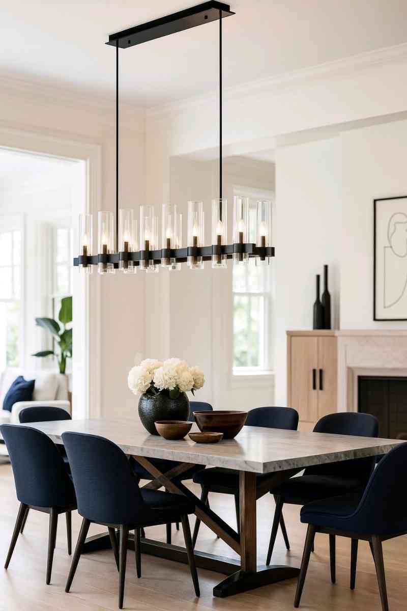 Dimmable Modern 16 Light Black Chandelier - Chester, Maryland - FleaMarketBay