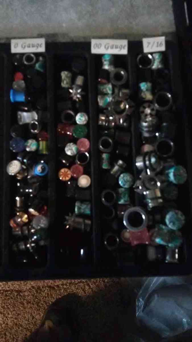 ear gauges from start to 1 - Hagerstown, Maryland - FleaMarketBay