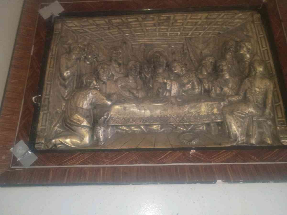 last supper popout lithograph made of silver Tritium 1 of a - Dayton, Ohio - FleaMarketBay