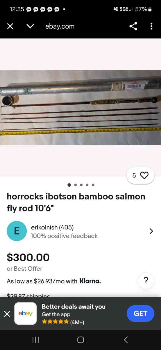 horrocks ibbtson bamboo flyrod - Pensacola, Florida - FleaMarketBay