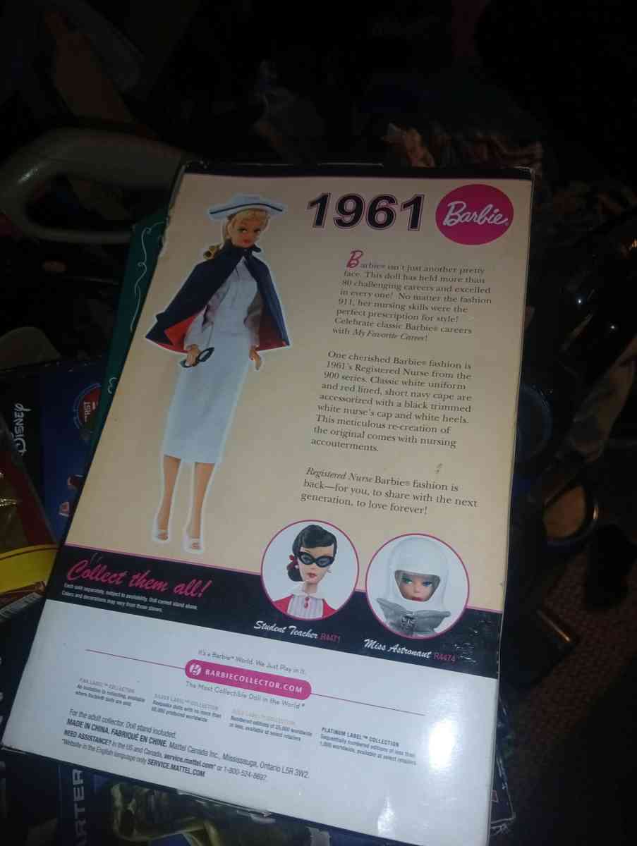 1961 my favorite career nurse Barbie - Akron, Ohio