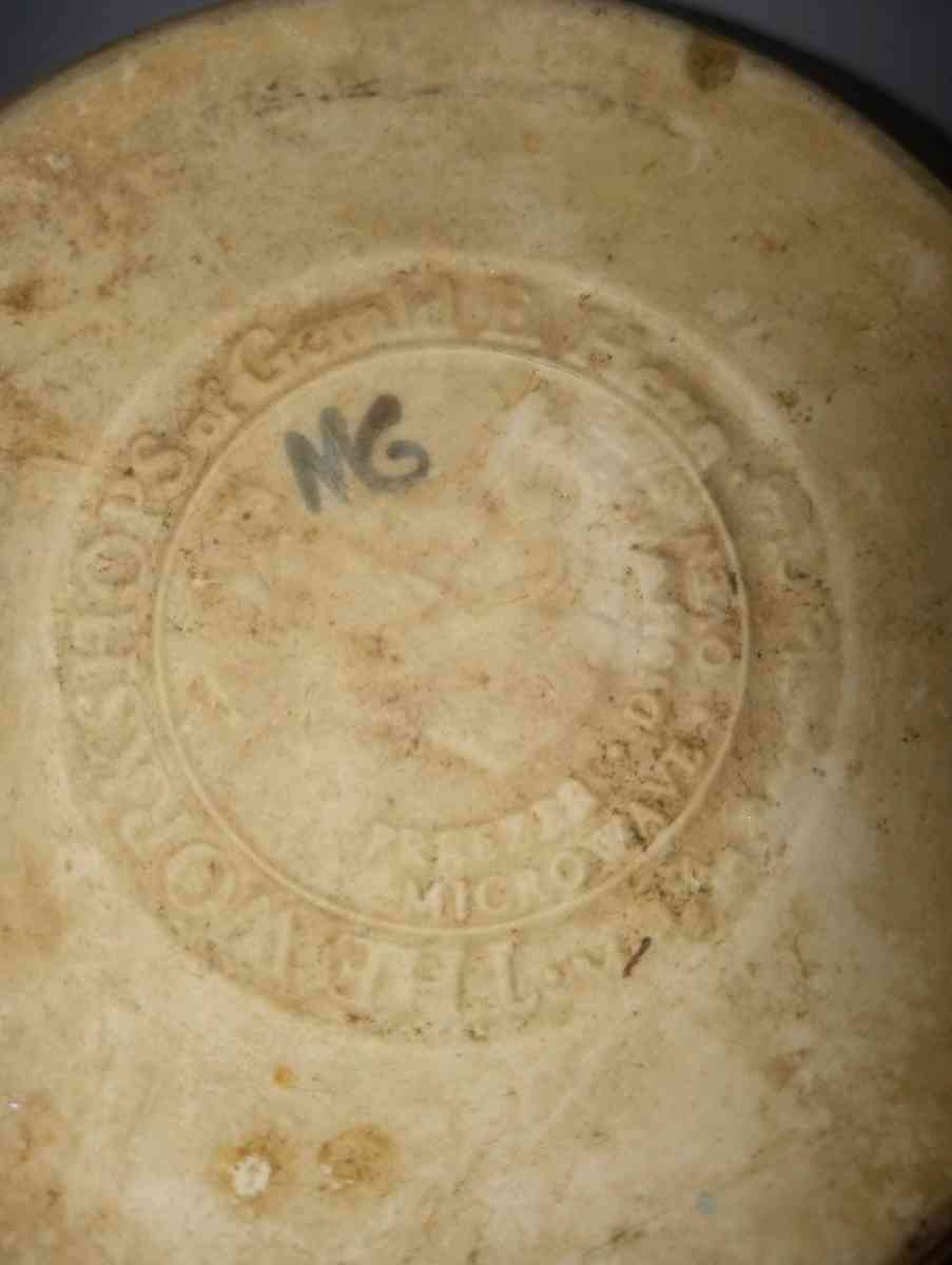 vintage blue white sponge bowl - Merry Hill, North Carolina - FleaMarketBay