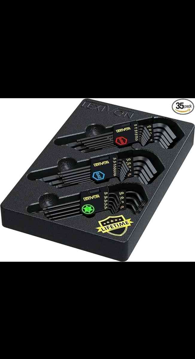LEXIVON Master Wrench Key Set 35Pc Long Arm Ball End Hex Key - Brooklyn, New York
