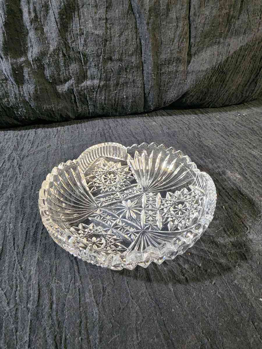 Small cut glass serving dish - Knoxville, Tennessee
