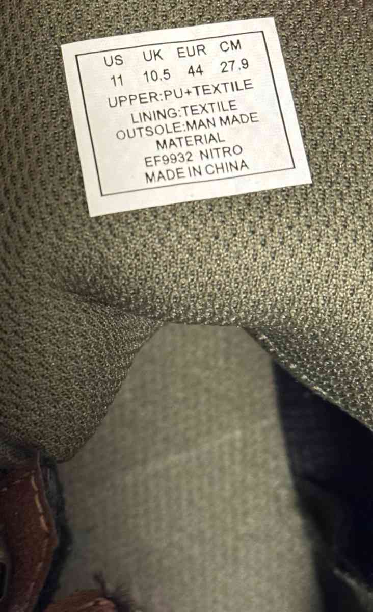 RBX HighTop Sneaker Brown Faux LeatherMens Size 11 - Naples, Florida - FleaMarketBay