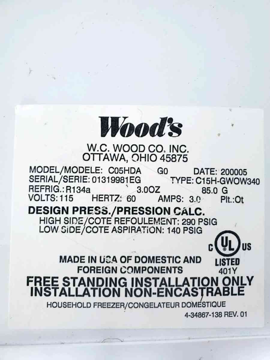 DeeP fReeZeR whi used good condition - Aiken, South Carolina