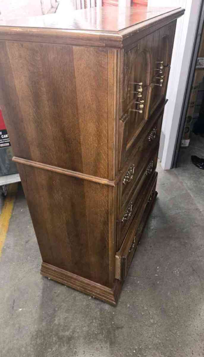 SOLID WOOD TALL DRESSER  HEAVY CLEAN READY TO GO - New York, New York - FleaMarketBay