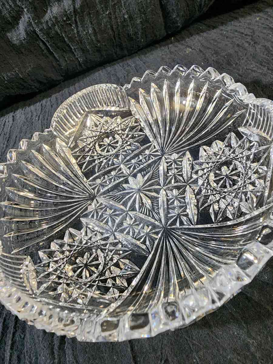 Small cut glass serving dish - Knoxville, Tennessee - FleaMarketBay