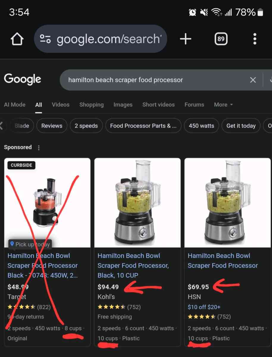 Hamilton Beach Bowl Scraper Food Processor - Phoenix, Arizona - FleaMarketBay