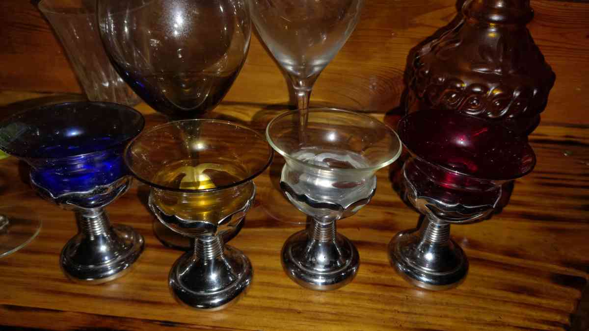 the antique ceremony ritual glasses the red one for 700 alon - Laurens, South Carolina - FleaMarketBay