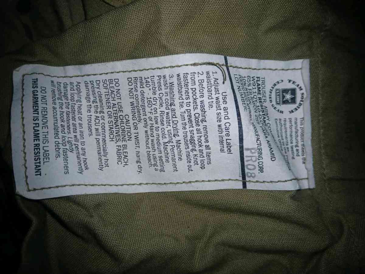 us army issued pants - Norwood, Massachusetts - FleaMarketBay
