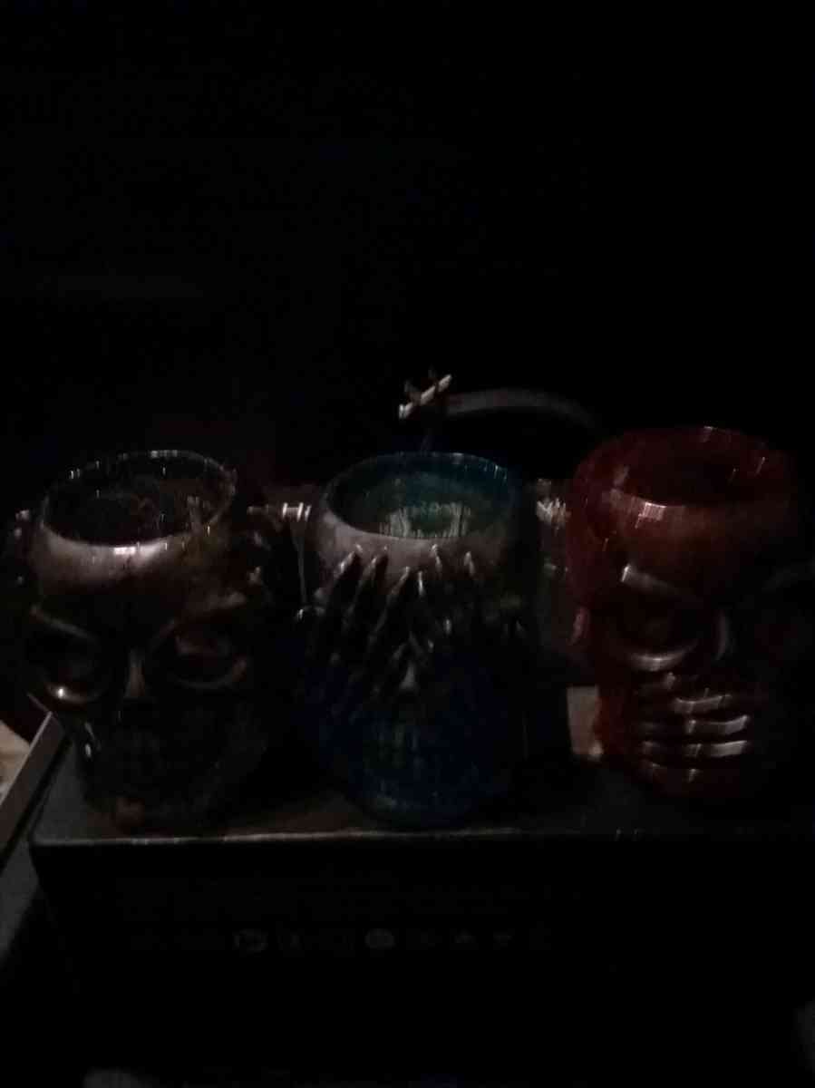 4 different sets of hear see or speak evil candle holders - Cypress, Texas - FleaMarketBay