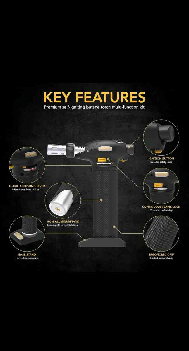 Butane Torch MultiFunction Kit  Premium SelfIgniting Solderi - Brooklyn, New York - FleaMarketBay