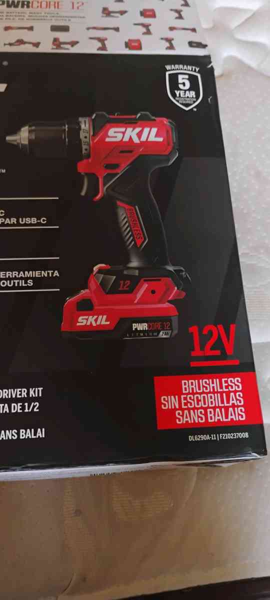 SKIL PWR CORE 12volt 12in Keyless Brushless Cordless - San Bernardino, California - FleaMarketBay