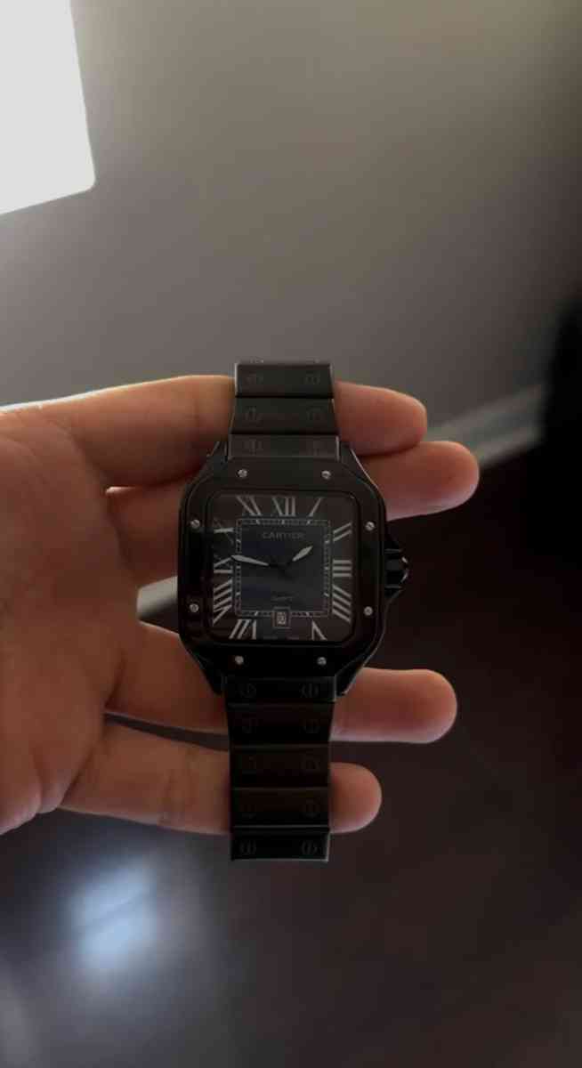 Cartier Santos de Cartier Mens Wristwatch Steel Silver With - Cleveland, Ohio - FleaMarketBay