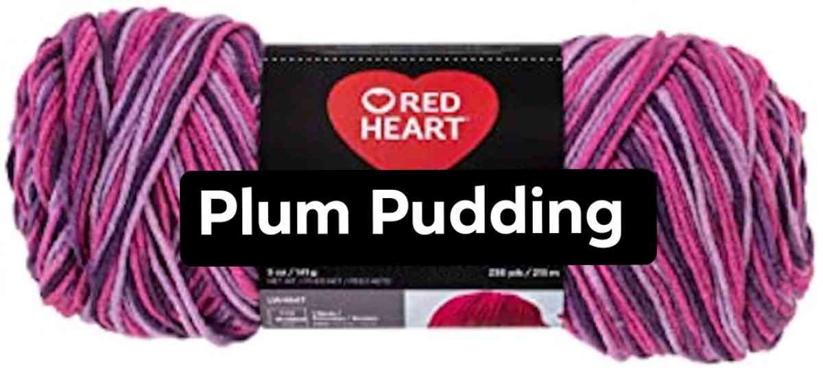 x2 Plum Pudding Red Heart Super Saver Yarn