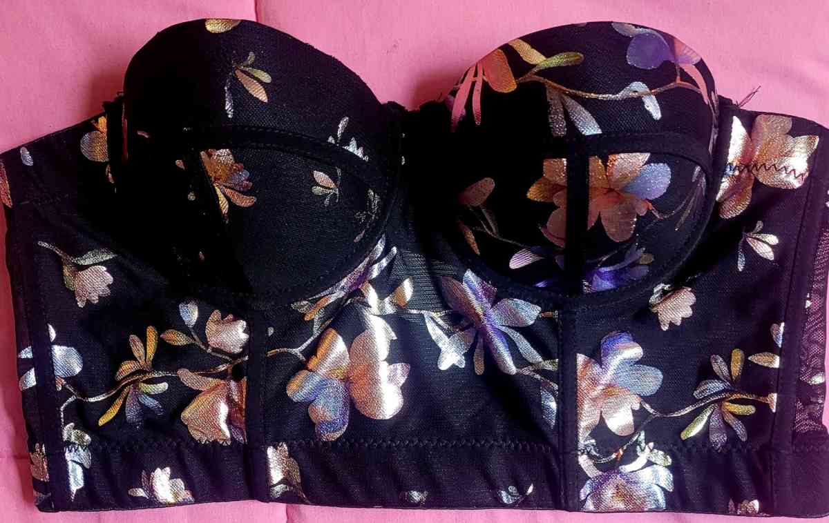 Floral Print Strapless Bra - Tabernacle, New Jersey