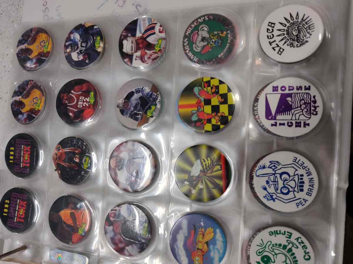 old pogs and four more pages of them 148in all - Boise, Idaho - FleaMarketBay