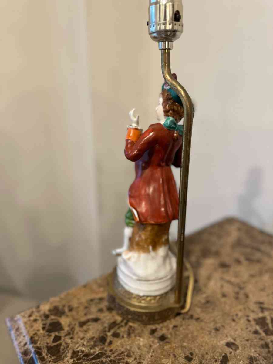 Vintage Porcelain Figurine Table Lamps Set French Man And Wo - Clarksville, Tennessee - FleaMarketBay