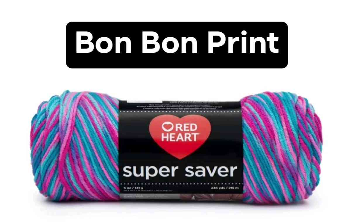 Bon Bon Print Red Heart Super Saver Yarn